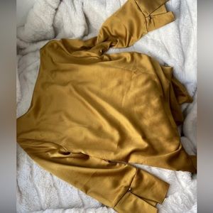 H&M gold blouse